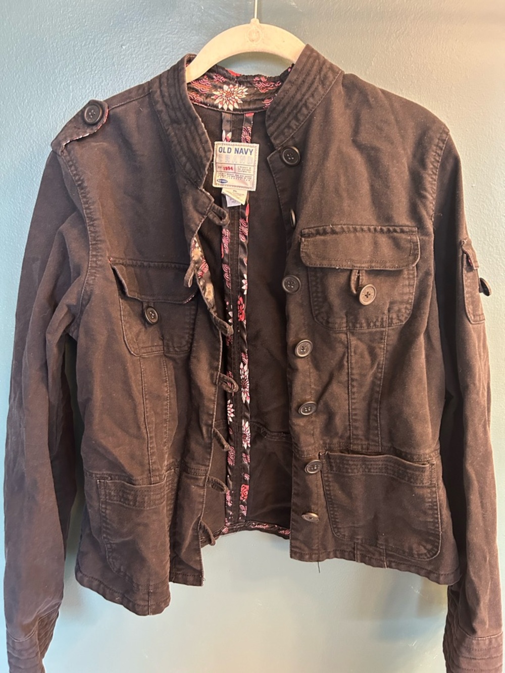 Old Navy Women's Black Utility Jacket